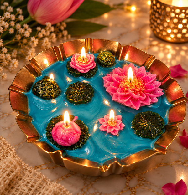 Lotus Bloom Pond Candle