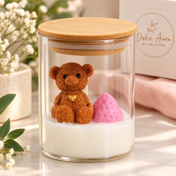 Teddy Bear Love Jar Candle