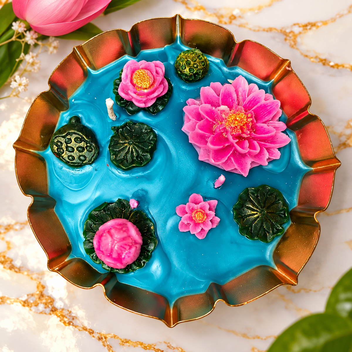 Lotus Bloom Pond Candle